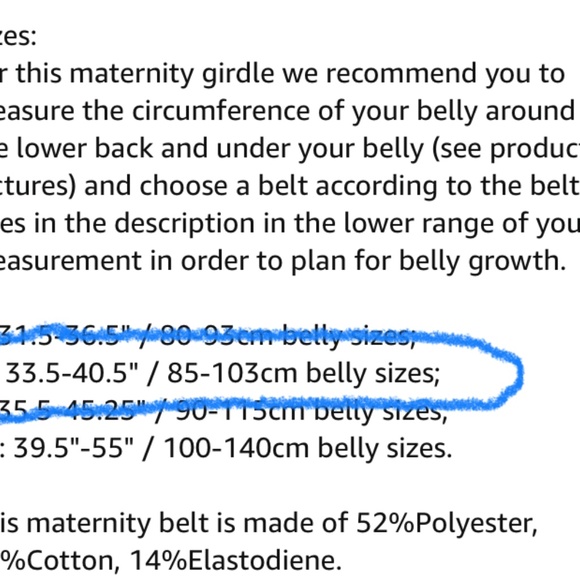 NWT Black Maternity back support Belt size Medium, Black - Picture 7 of 8